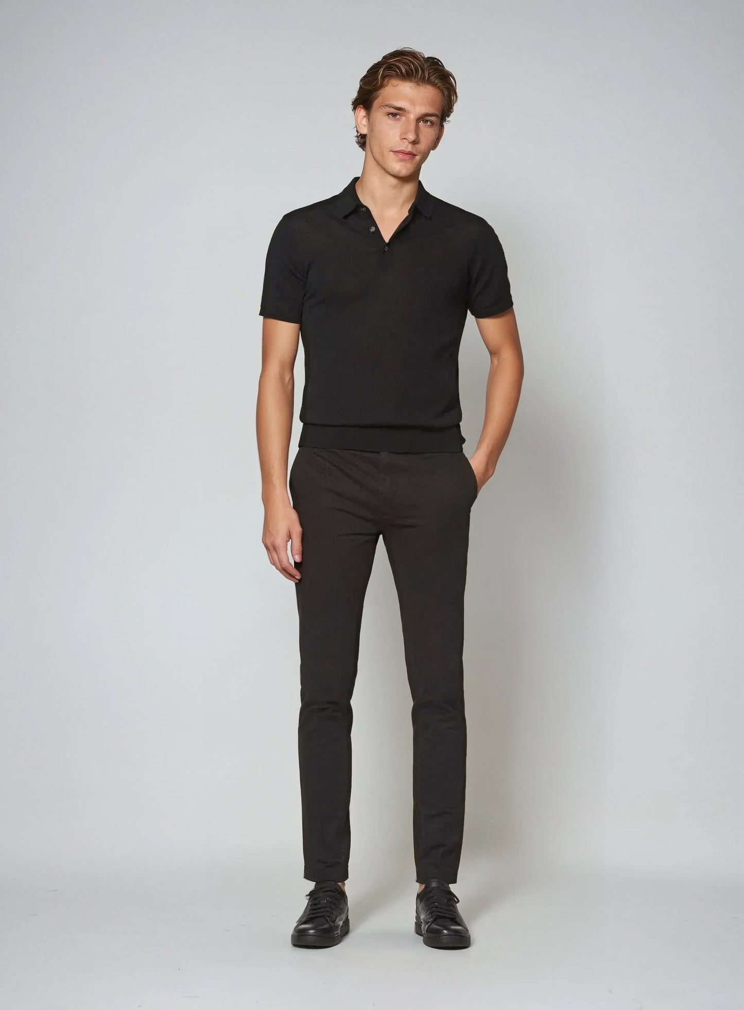 Sort Poloshirt