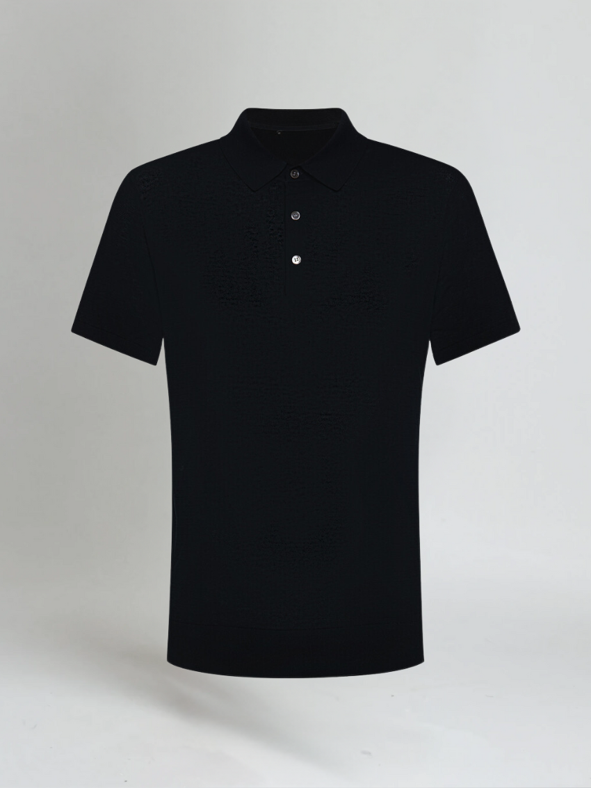 Sort Poloshirt