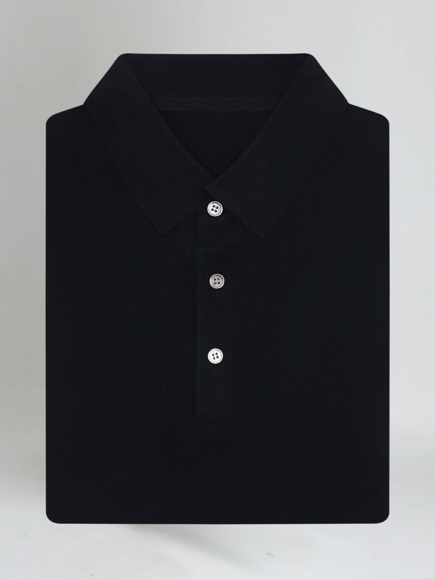 Sort Poloshirt