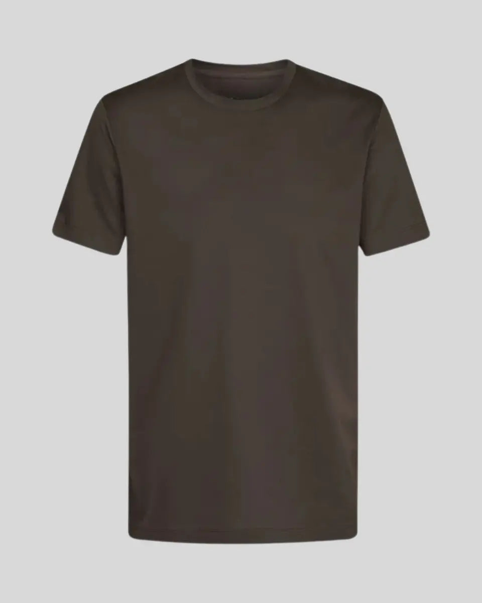 Bomuldsshirt – Brun