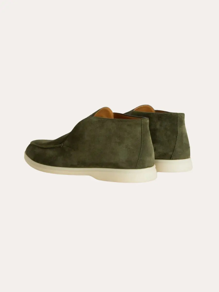 Læder City Loafers – Mørkegrøn