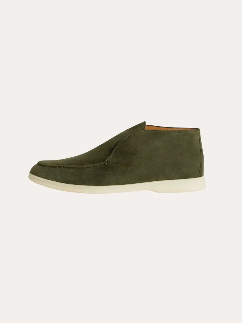 Læder City Loafers – Mørkegrøn