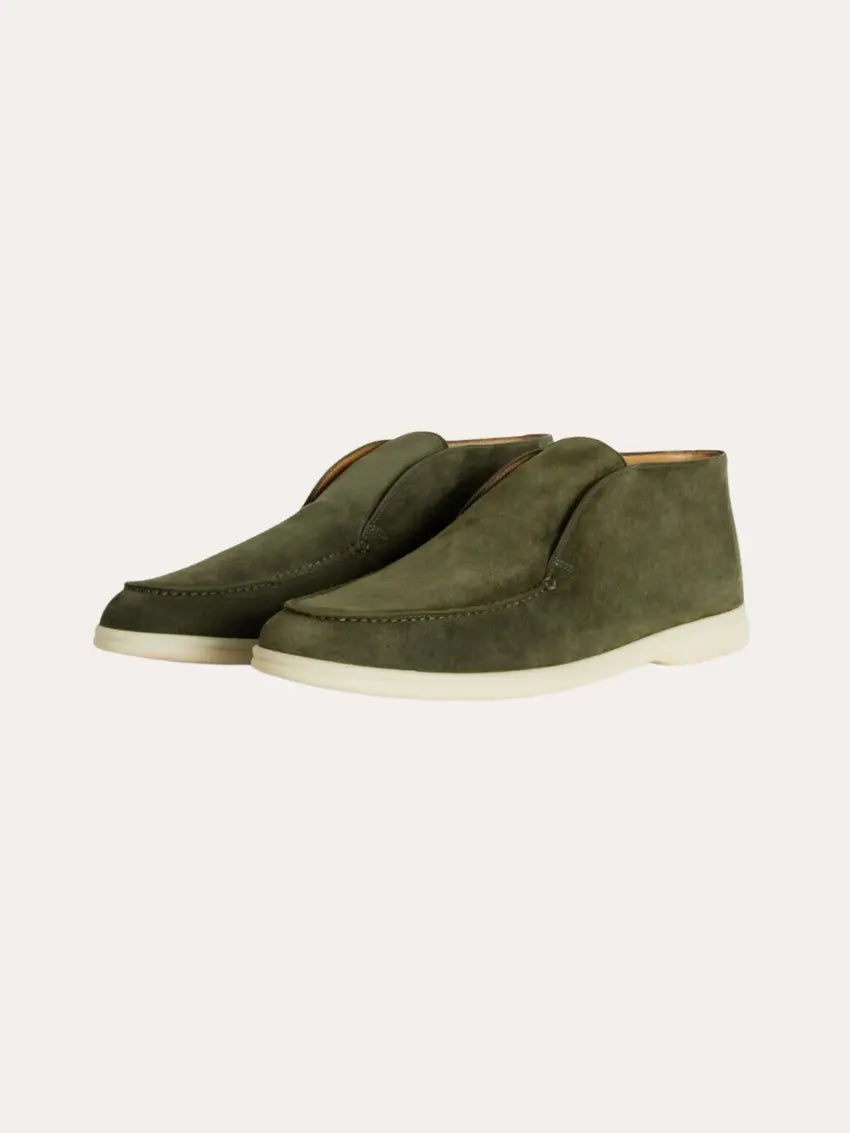 Læder City Loafers – Mørkegrøn