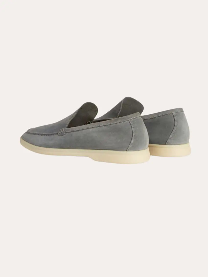 Læder loafers – Mørkegrå