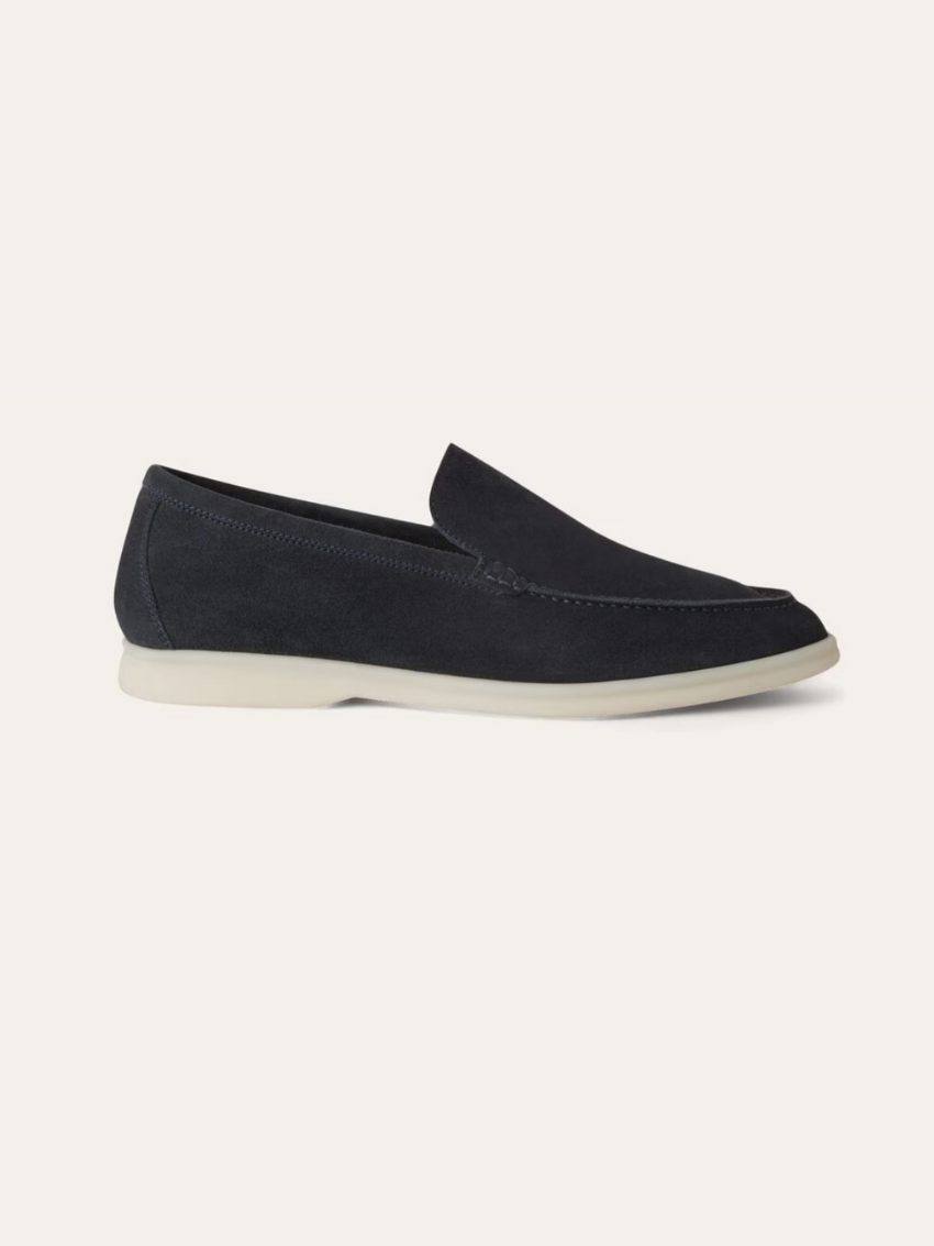 Mesmoehælmede Loafers – Marineblå