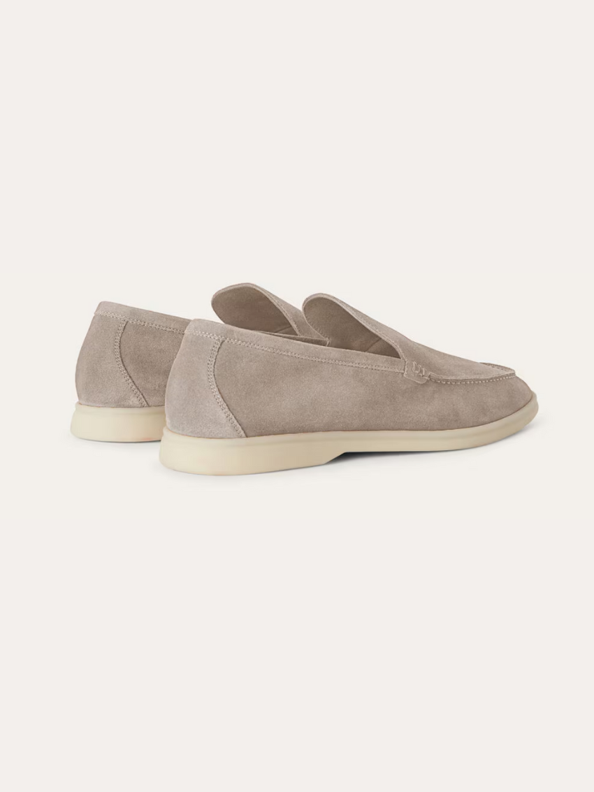 Læder loafers – Sand beige