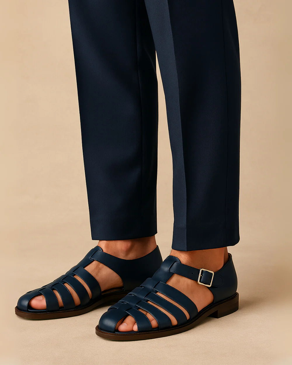 Tommy | Lukket tå sandal med strop