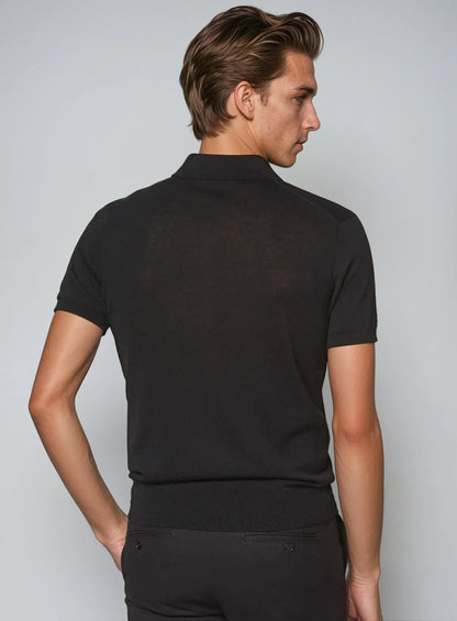 Sort Poloshirt