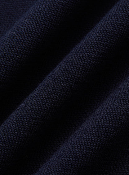 Knaphåndsfri Polo – Marineblå