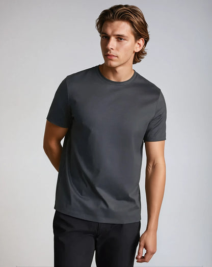 Signature Supima T-shirt – Mørkegrå