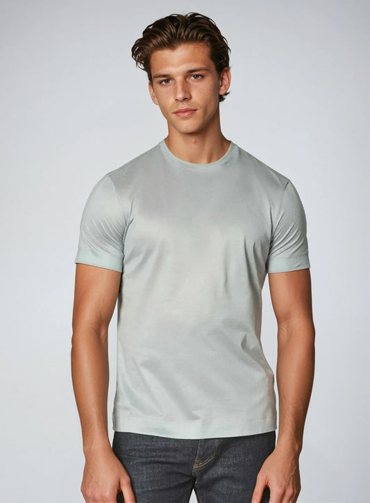 Signature Supima T-shirt – Lys grå
