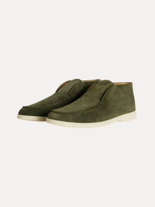Læder City Loafers – Mørkegrøn