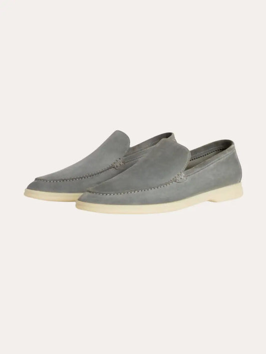 Læder loafers – Mørkegrå