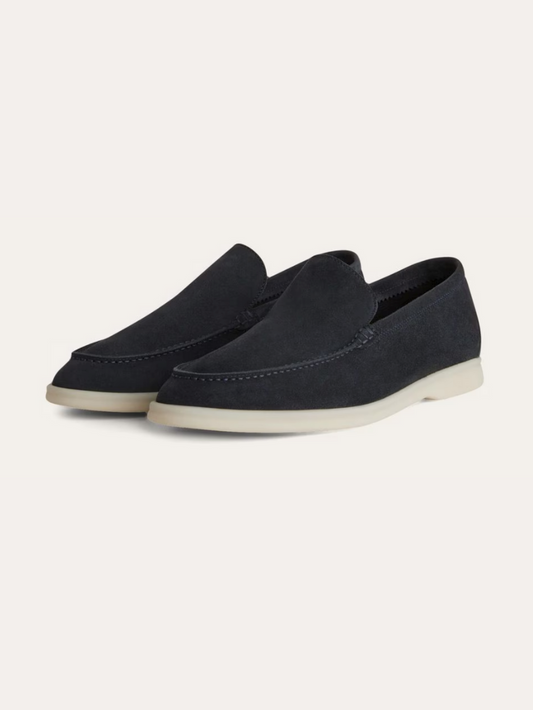 Mesmoehælmede Loafers – Marineblå