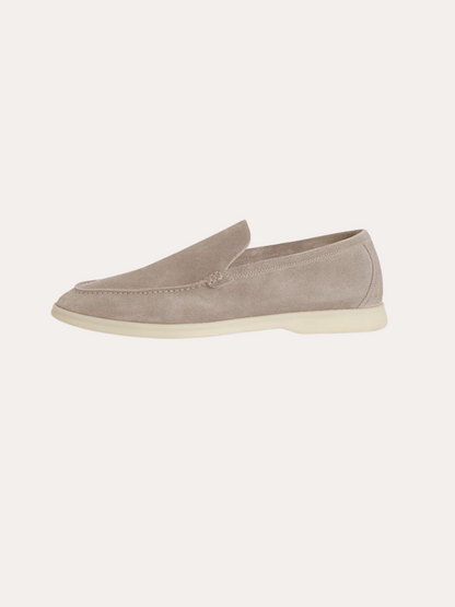 Læder loafers – Sand beige